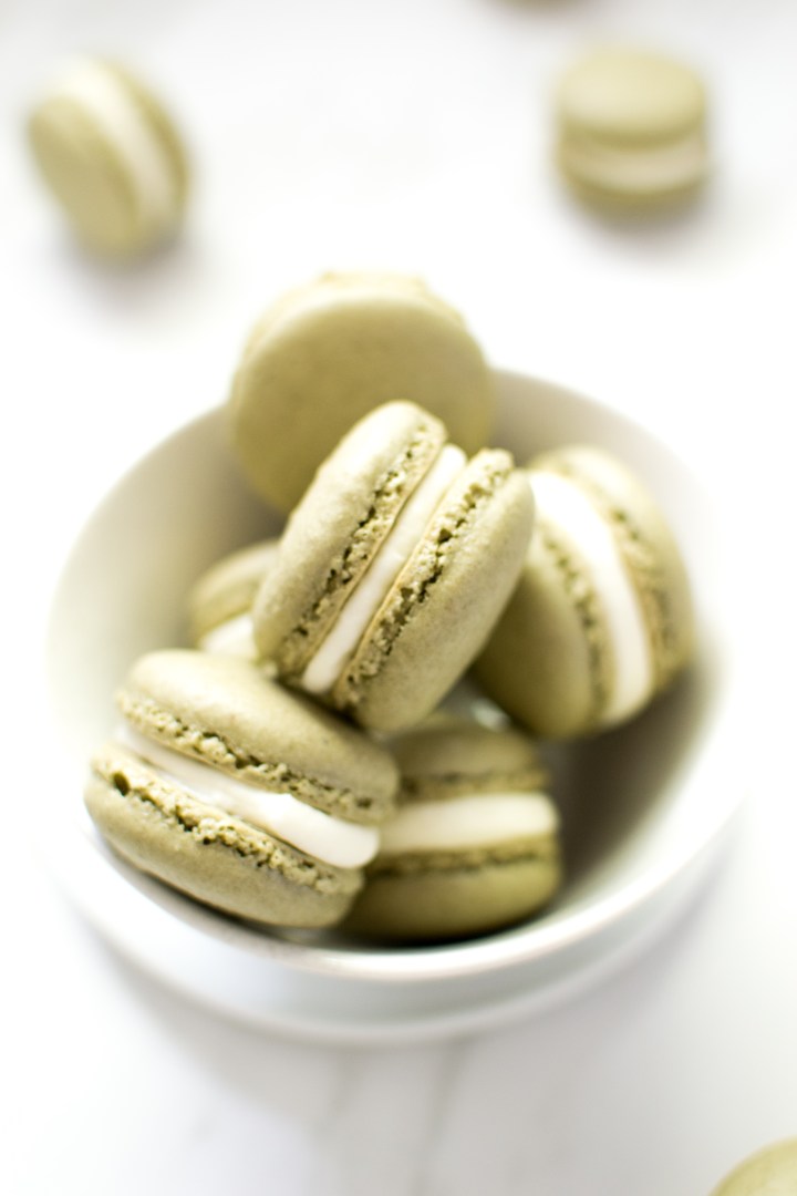 Matcha Latte Macarons